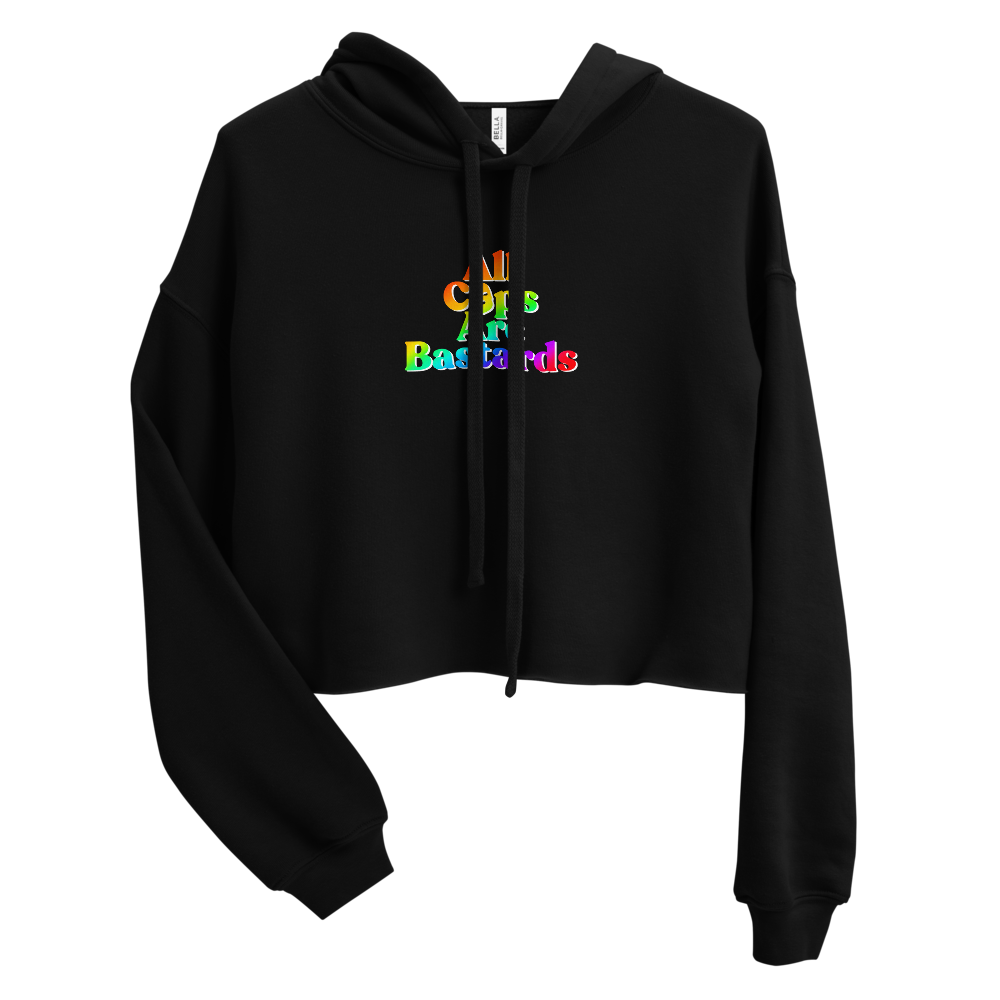 Love rainbow crop on sale hoodie